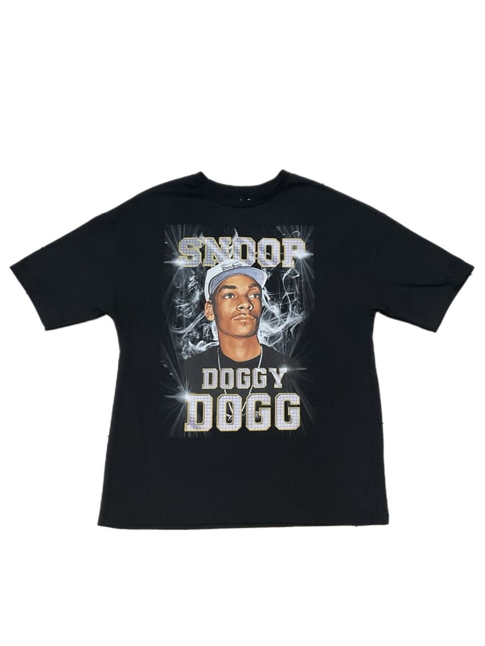Snoop Doggy Dogg Bling Graphic Black Hip Hop Rap Tee